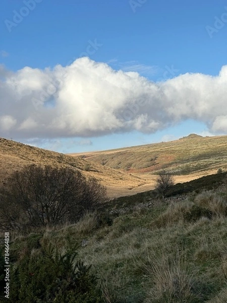 Obraz mountain landscape with clouds