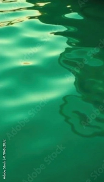 Fototapeta Subtle green ripples mimicking water, calming effect , art, calming