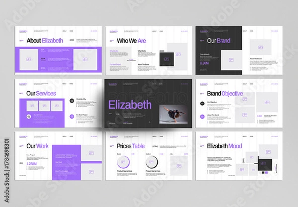 Fototapeta Portfolio Presentation Template