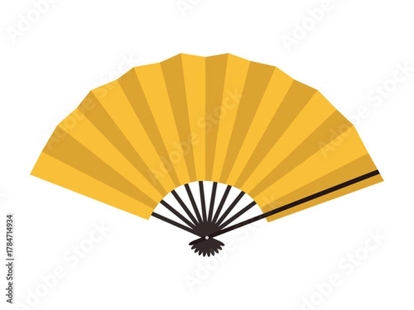 Obraz 金色の扇子