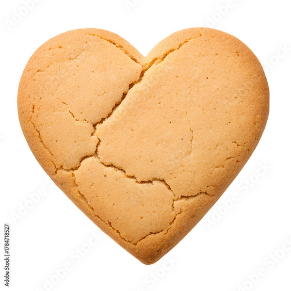 Fototapeta heart shaped cookie