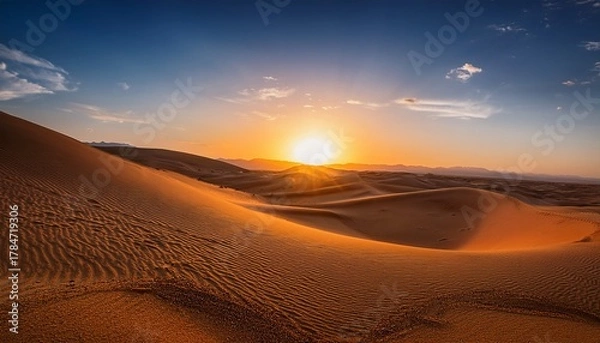 Fototapeta Sunset Over Sand