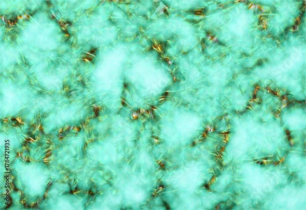 Obraz Abstract textured background with swirling patterns of turquoise and gold