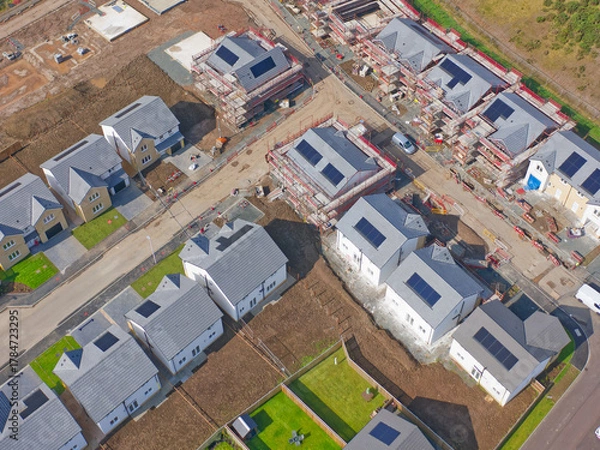 Fototapeta New housing development at Dargavel in Bishopton