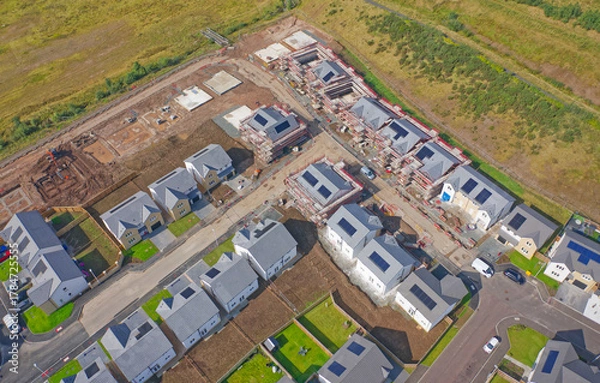 Fototapeta New housing development at Dargavel in Bishopton