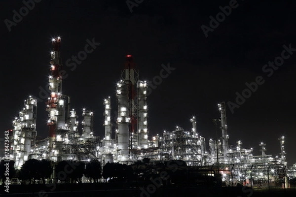 Fototapeta 工場夜景