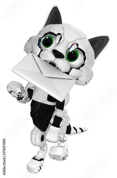 Obraz Robotic Kitten, Letter