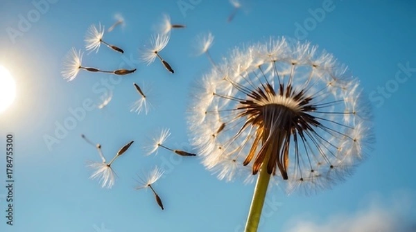 Fototapeta dandelion seed head