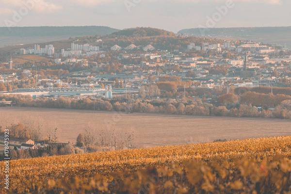Obraz Epernay sous l'automne