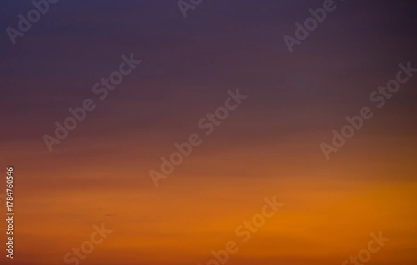 Obraz Violet and orange sky. Sunset