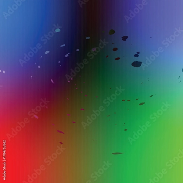 Obraz Abstract colorful blue underwater illustration with sun light and wave pattern