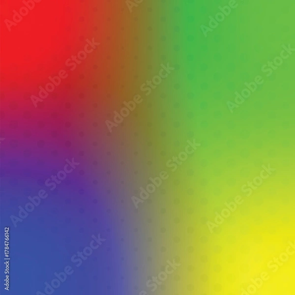 Fototapeta Abstract colorful background pattern with bright rainbow spectrum of geometric circles, a seamless vector illustration design