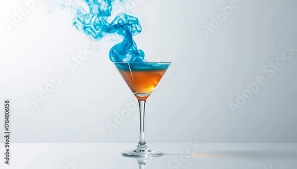 Obraz Ethereal Cocktail, Fluid Forms. A Study in Color, Light, and Abstract Composition.