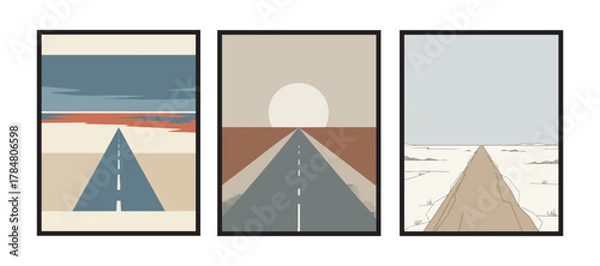 Fototapeta Lonely stairwell surrounded by dim urban reflections