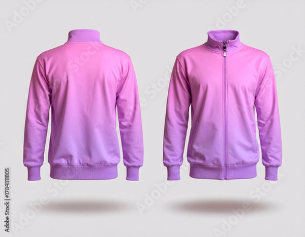 Obraz sweater pink purple colour mock up isolated on white background