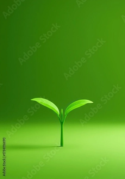 Obraz A vibrant green abstract texture featuring subtle organic patterns, representing sustainable craftsmanship, natural innovation, and growth potential ,foliage ,creative ,abstract