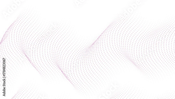 Fototapeta Elegant pink dotted wave background for modern design projects or stylish presentations