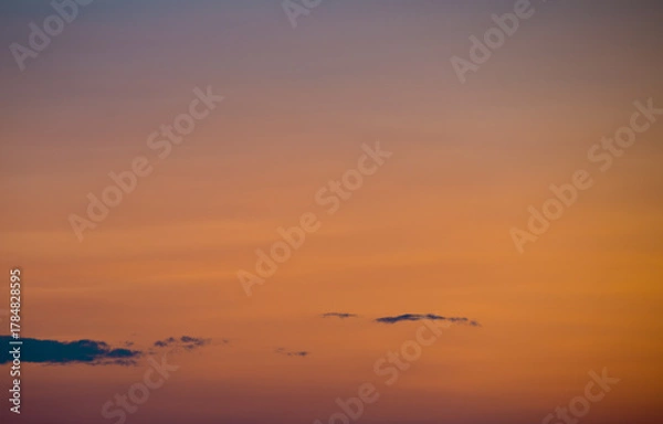 Obraz Orange clouds. Sunset sky. Texture, backgorund