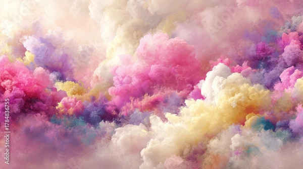 Fototapeta Ethereal Pastel Cloudscape Background