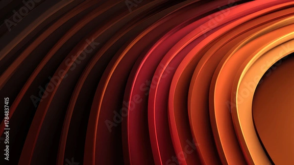 Fototapeta Abstract 3D Architectural Curves