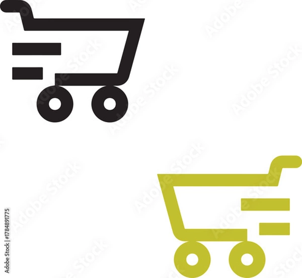 Obraz shopping cart icon vector illustration
