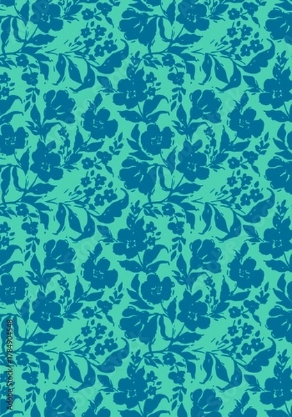 Obraz floral pattern with leaves
