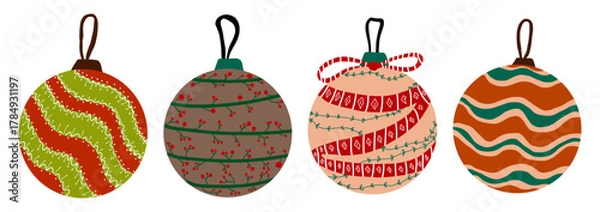 Obraz christmas global ornate