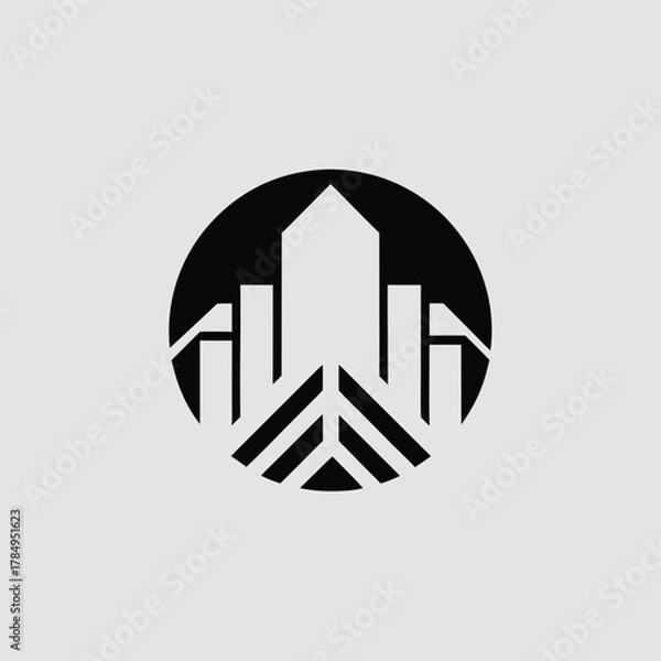 Fototapeta House logo vector icon design illustration for business and web use
