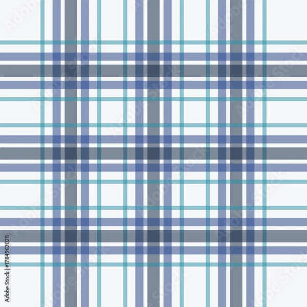 Fototapeta Colorful Seamless Tartan Plaid Pattern Background – Modern Fabric Texture Design, Multicolor Check Textile Print for Fashion, Wallpaper, Wrapping Paper, and Digital Art Projects