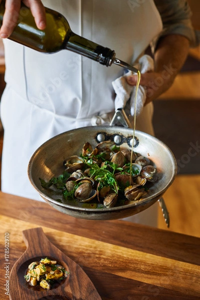 Obraz Pouring Olive Oil