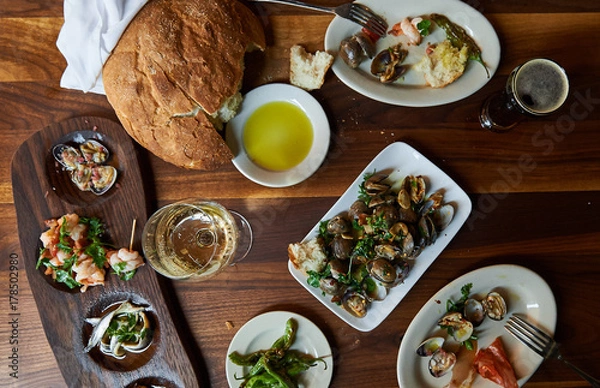 Fototapeta Looking down meal