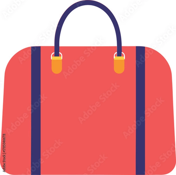 Fototapeta vector art of red shopping bag