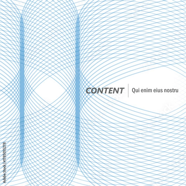 Fototapeta Geometric Pulse: Elegant Wave Design for Tech Interfaces. Vector design