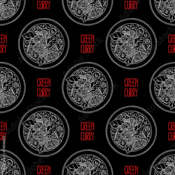 Obraz seamless Green curry