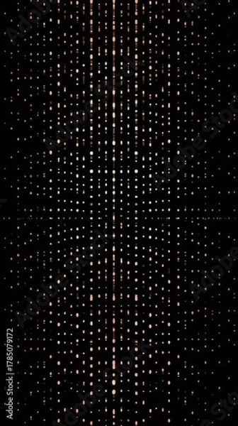 Fototapeta Abstract Glowing Dot Matrix Background for Digital Design