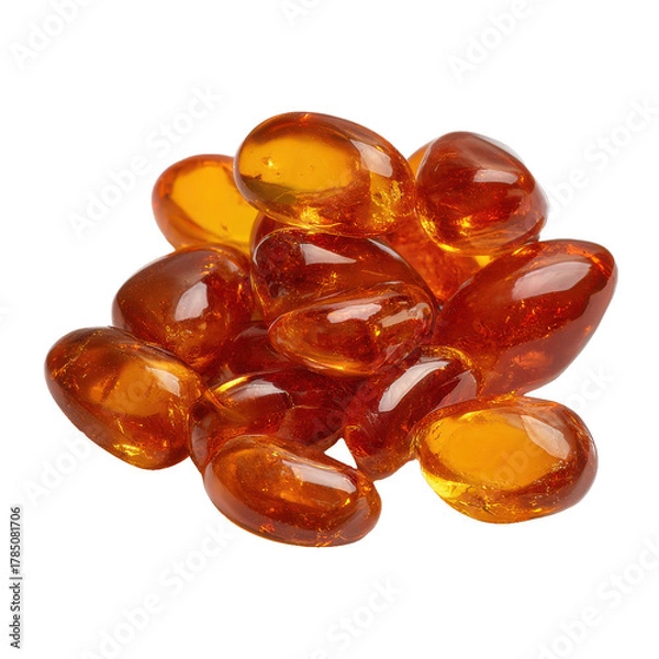 Obraz Glossy translucent amber stones png gems png mineral png crystal png polished png jewelry png decor png shiny png collection png natural png transparent background image