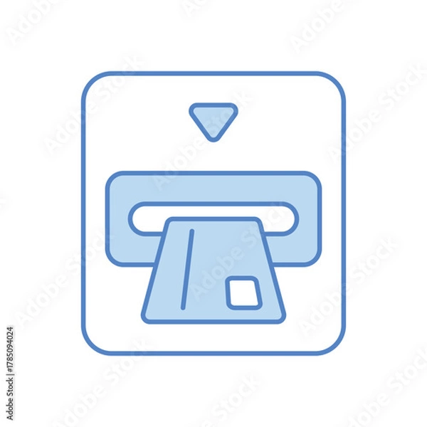 Fototapeta Atm Card Payment vector icon