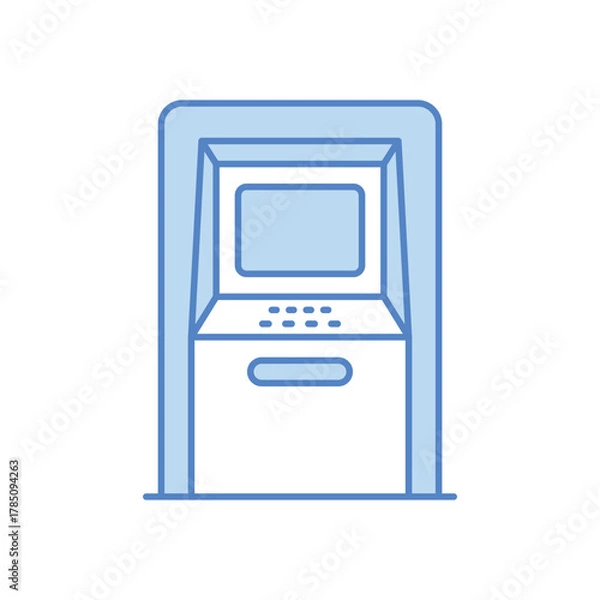 Fototapeta Atm Machine vector icon