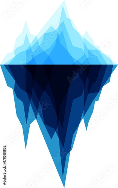 Fototapeta Abstract Iceberg Vector Illustration
