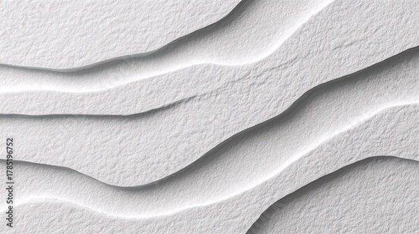 Obraz Abstract white sand dunes with soft shadows and textured surface