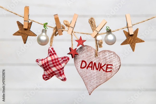 Obraz Danke-Weihnachtlicher Hintergrund
