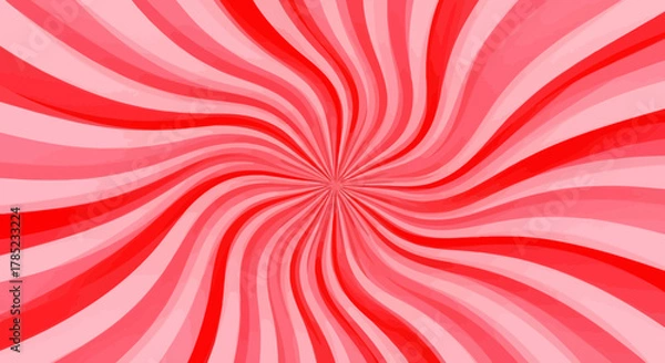 Fototapeta Vibrant red and pink swirling lines, a captivating abstract background creation