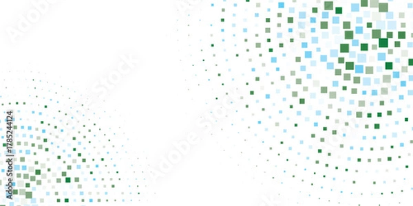 Fototapeta Light BLUE vector template with crystals, rectangles. Abstract gradient illustration with rectangles. Modern template for your landing page.