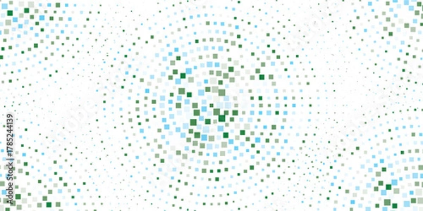 Fototapeta Light BLUE vector template with crystals, rectangles. Abstract gradient illustration with rectangles. Modern template for your landing page.