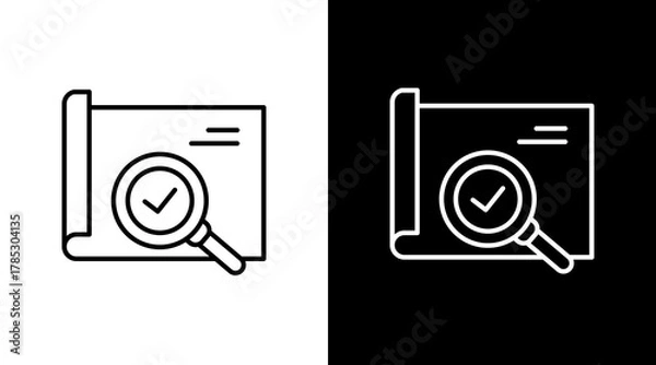 Obraz Project Scope  White Icon Set Design