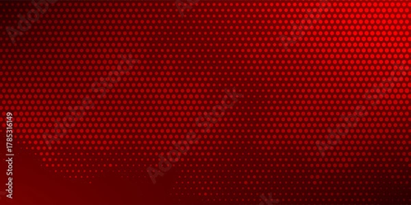Obraz Red gradient with halftone abstract background for backdrop or presentation. red dot background.