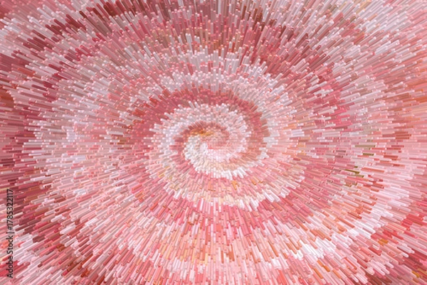 Obraz ピンク色の渦巻き状の背景