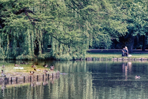 Fototapeta Oosterpark Amsterdam on a Quiet Sunday Morning