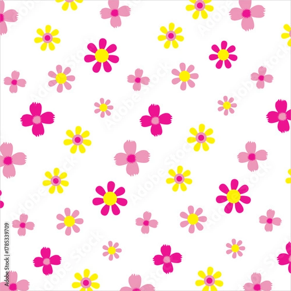 Fototapeta flowers red an yellow.eps