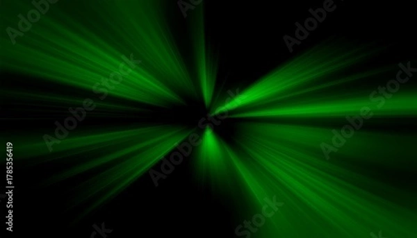 Obraz abstract green background with rays
